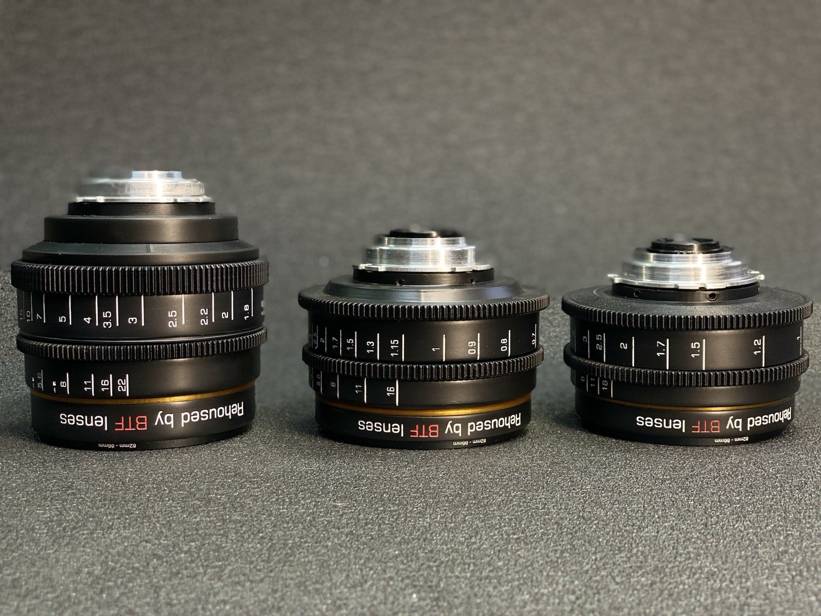 Arri PL SET Rehouse 37 58 135 Soviet HELIOS MIR JUPITER CINE Lenses BTF PL MOUNT