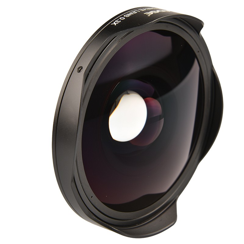 37mm-72mm 0.3X Fisheye Ultra Wide Angle Camcorder Lens w/ Hood Adapter Mount US