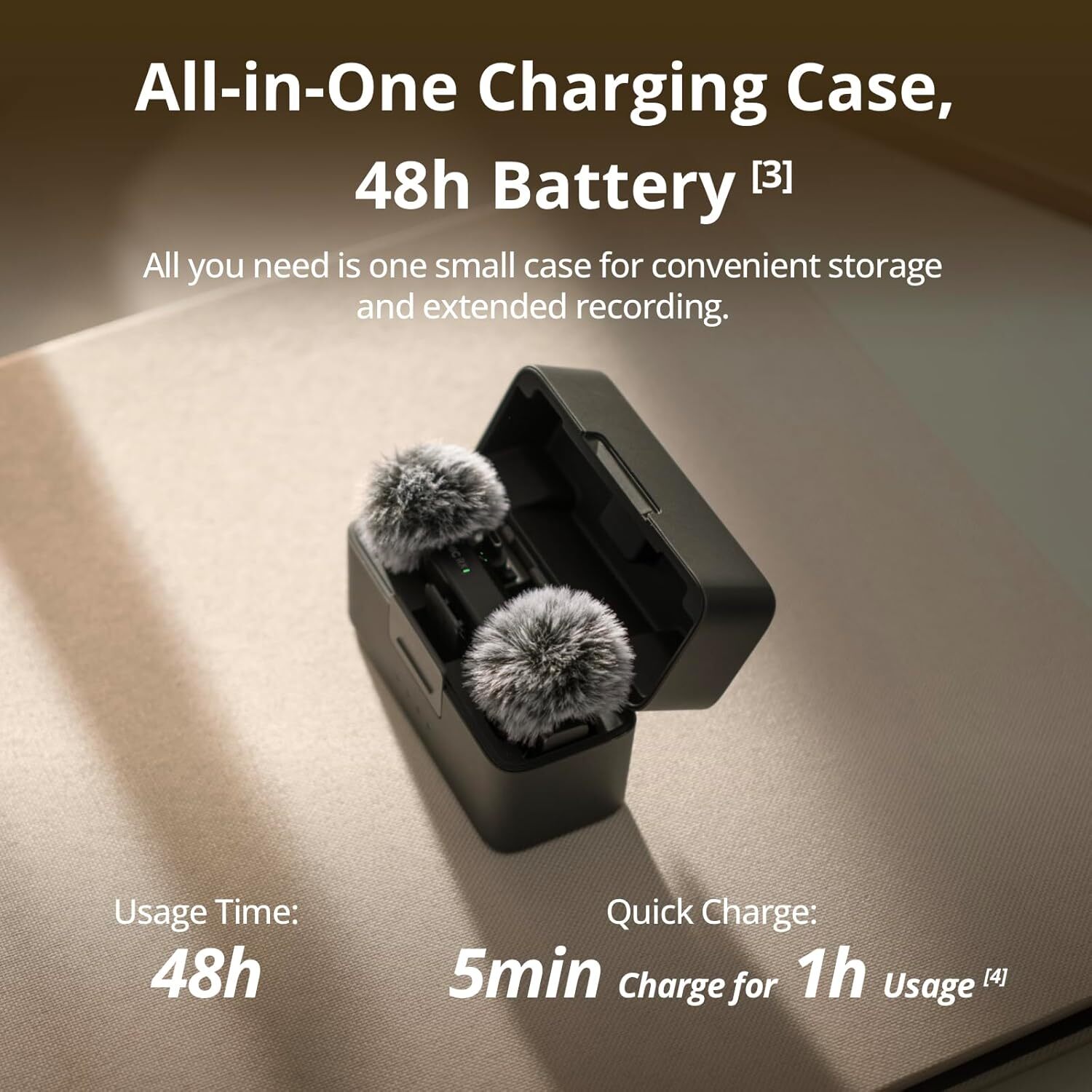 DJI Mic Mini (2 TX + 1 RX + Charging Case) Wireless Microphone for iPhone/Camera
