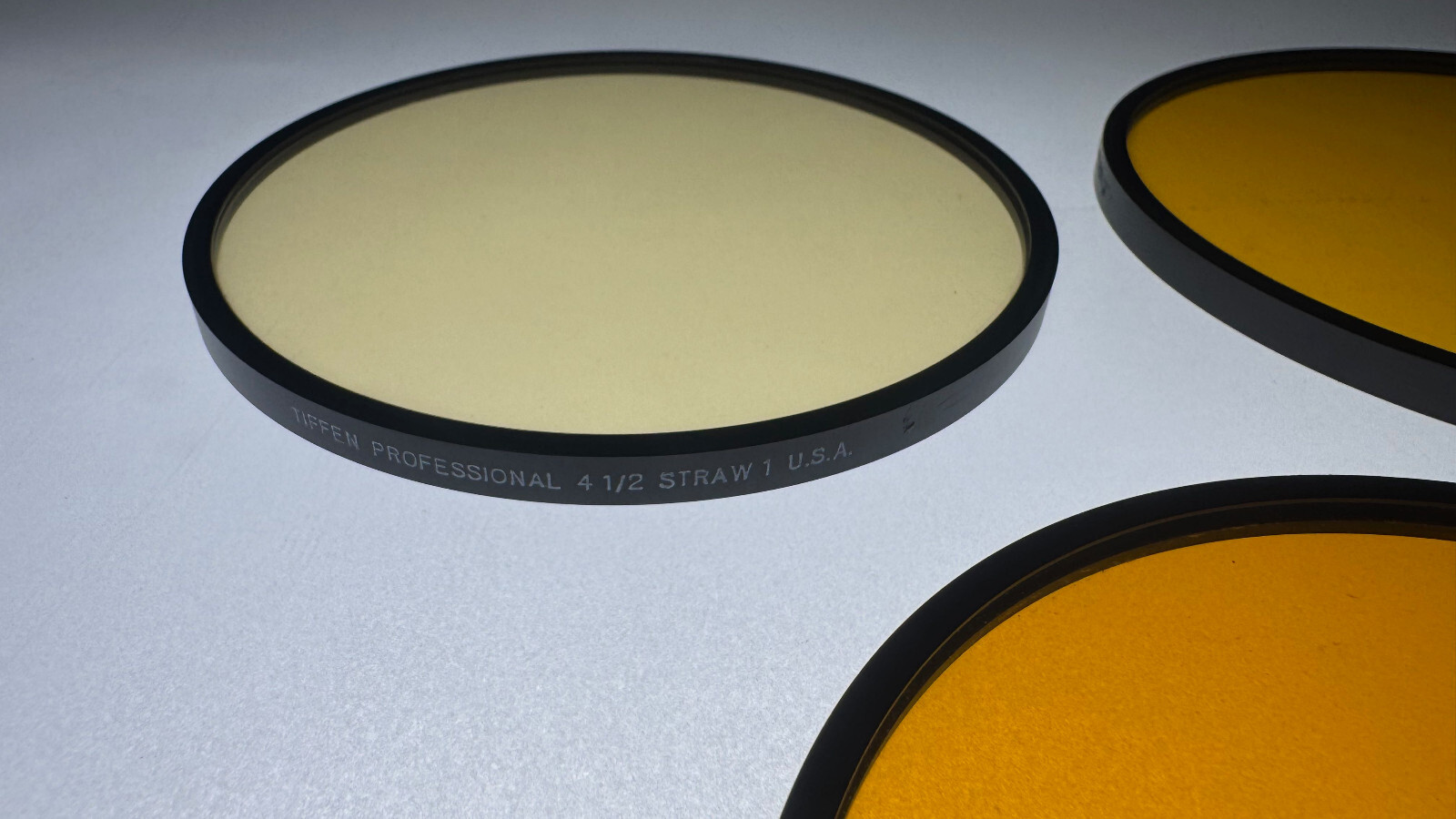 Tiffen Filter 4 1/2” Round Straw Effect with 3 Effects. 1, 2 And 3.