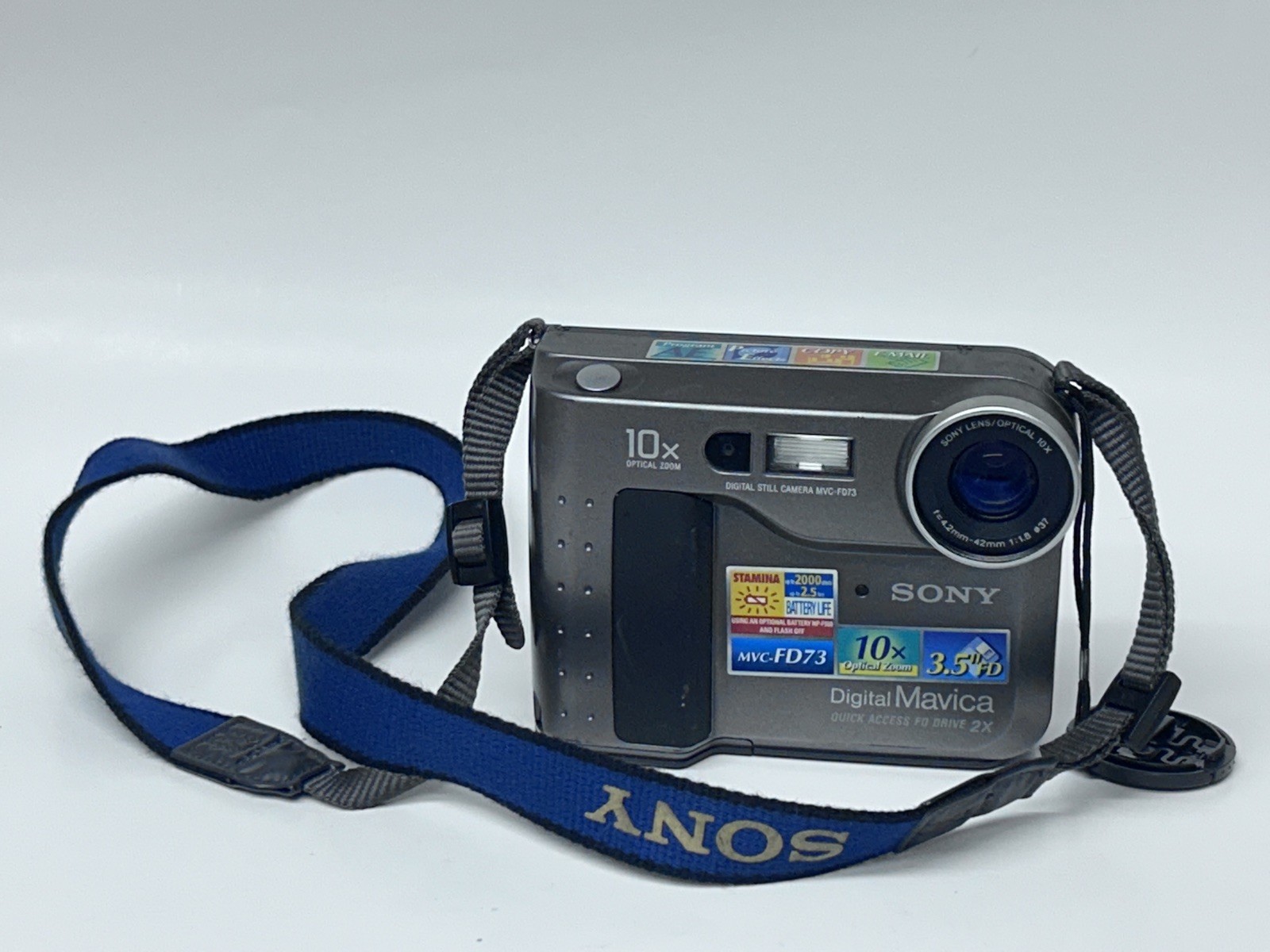 Sony Mavica MVC-FD71 Digital Camera No Charger yes battery; should still work