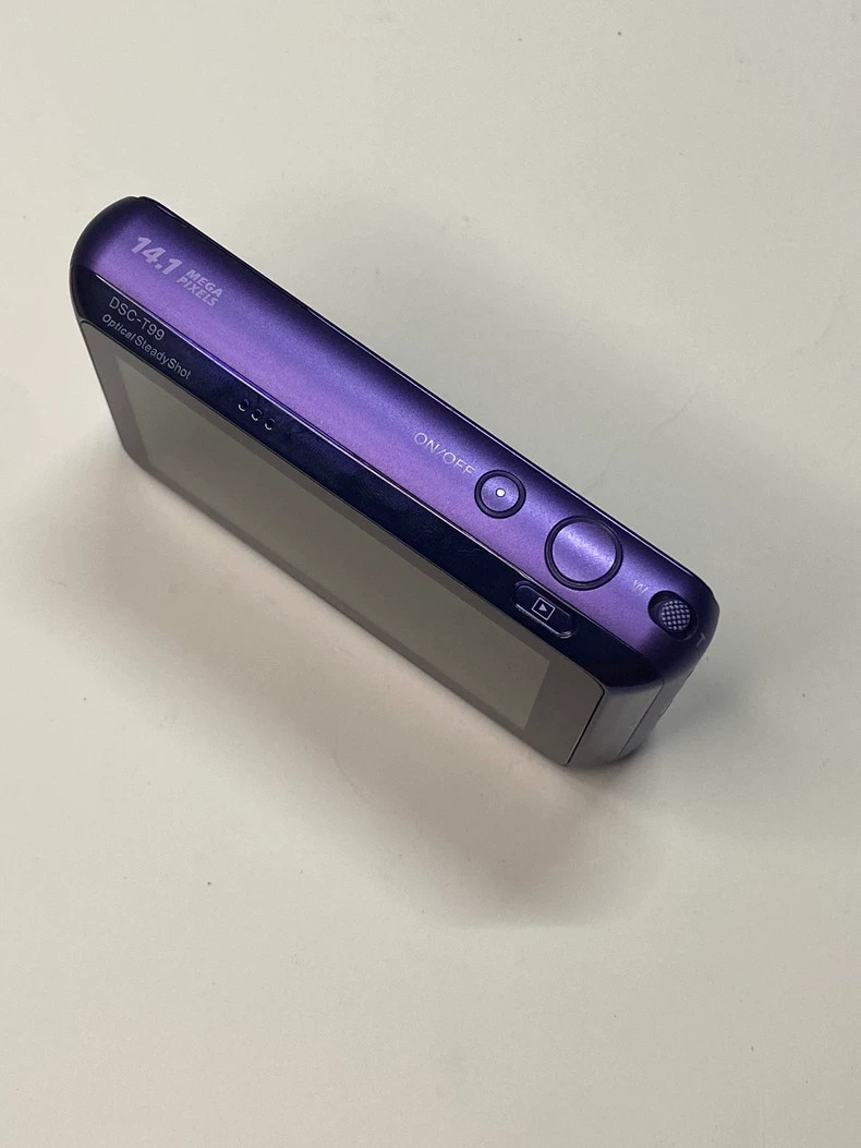 Sony Cyber-shot DSC-T99 14MP 4x Zoom Touchscreen Sweep Panorama Camera Purple