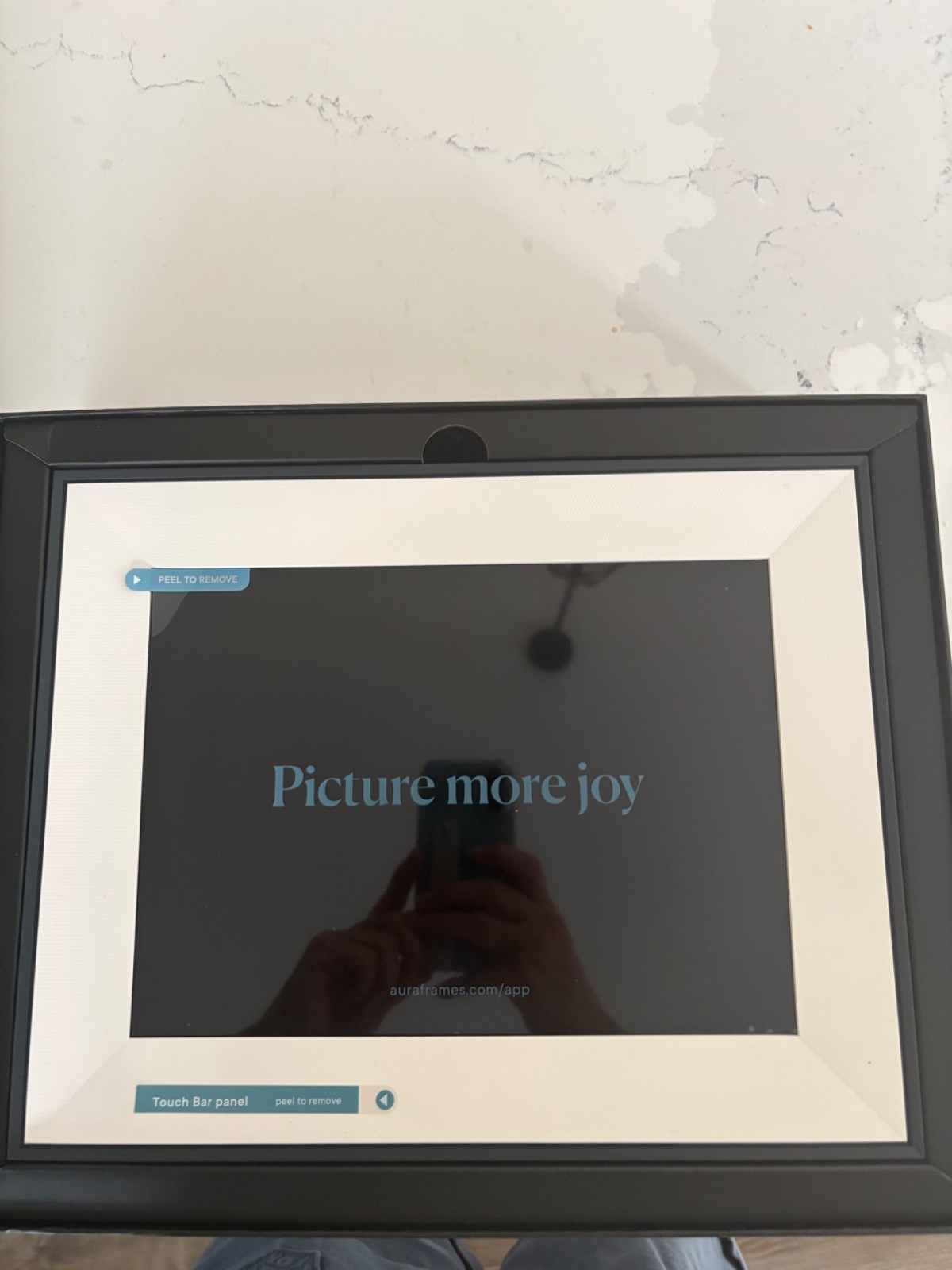 Aura Aspen 12″ DIgital Frame, HD, Dual-Orientation, Ink with Paper Mat – NEW