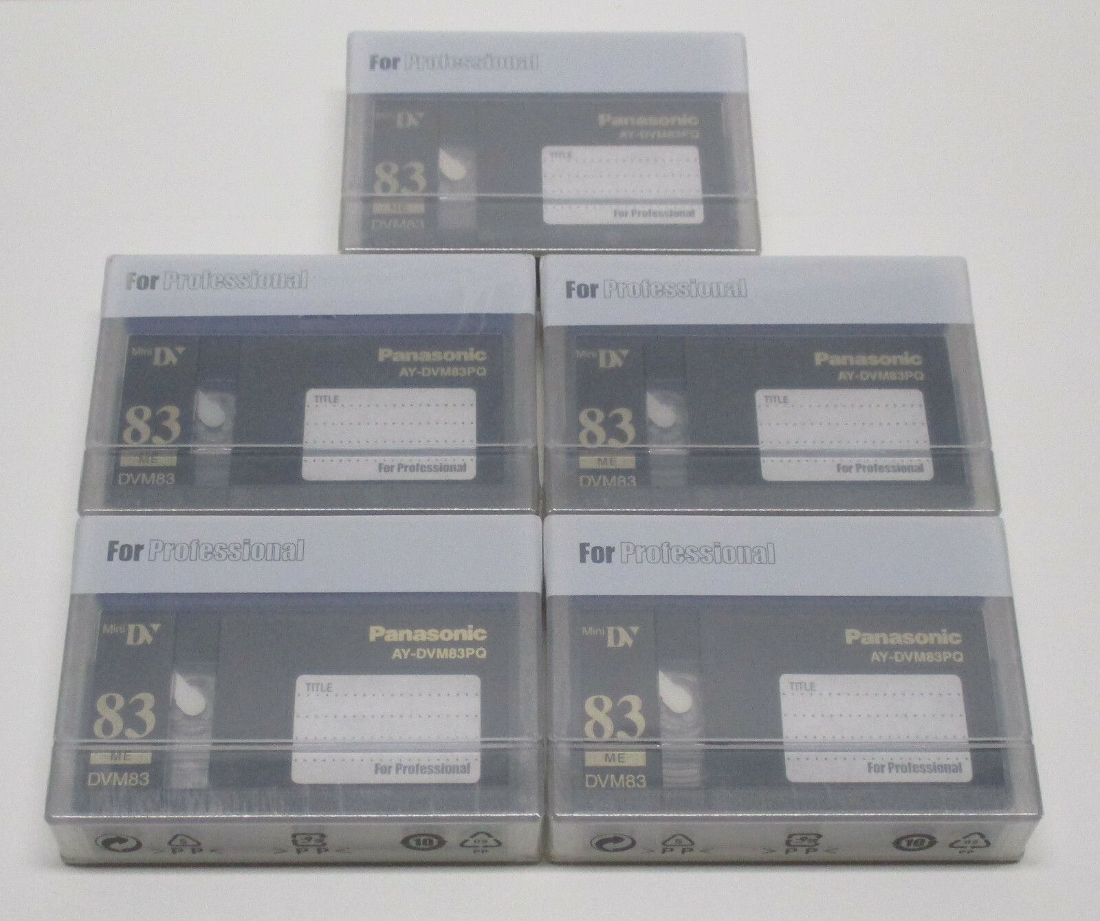 5 Panasonic 83min WH Pro Mini DV tape for Canon HV40 HV30 HV20 HV10 HD camcorder