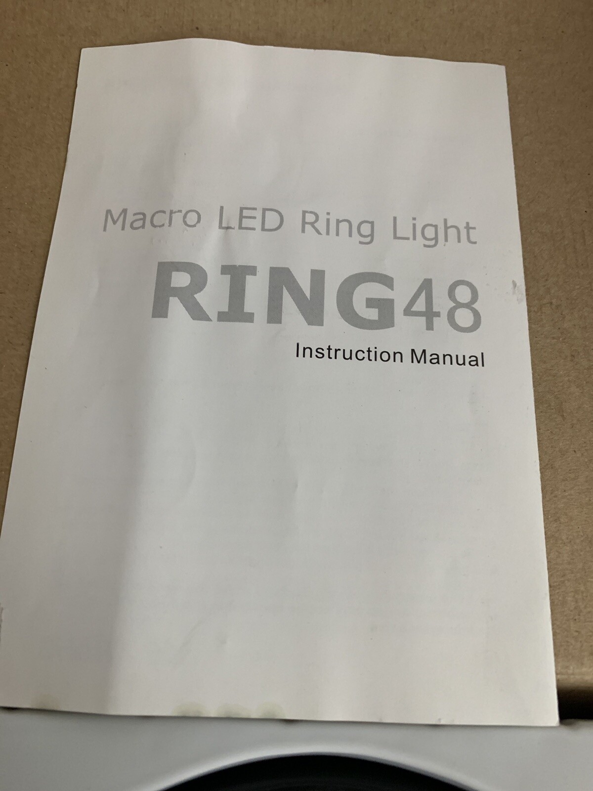 Neewer Ring 48 LED Video Camera Macro Ring Light with six (6)Lens Adapter Rings