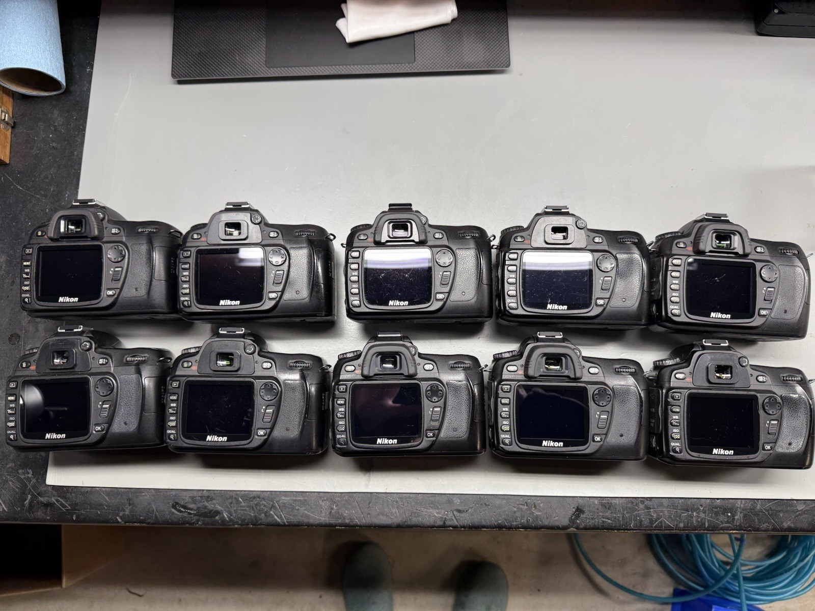 Nikon D80 10.2MP CCD Digital SLR DSLR w/ Battery Charger 16GB SD Card Repaired