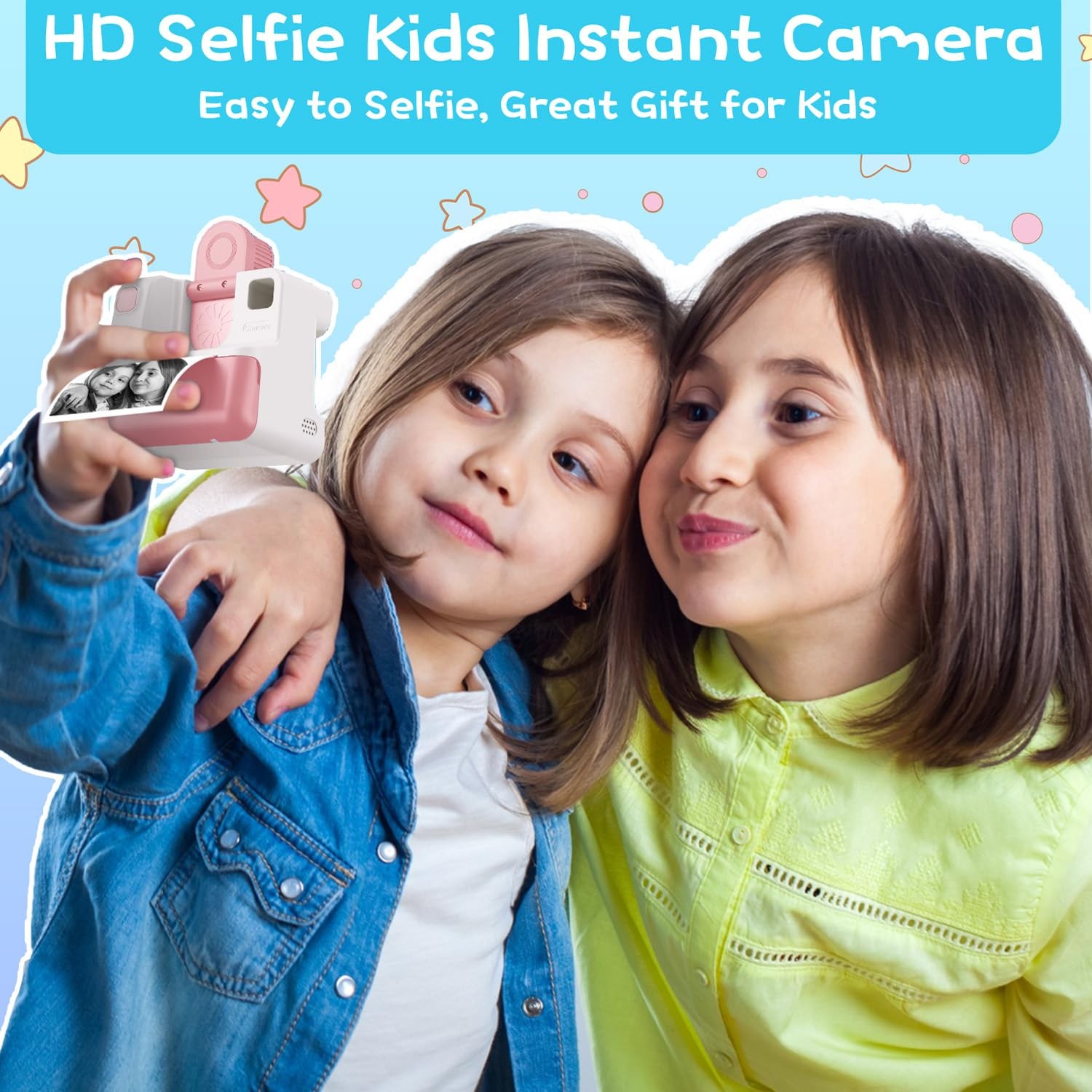 Instant Print, Christmas Birthday Gifts for Girl Boys 3-12 Years Old, FHD Sel…