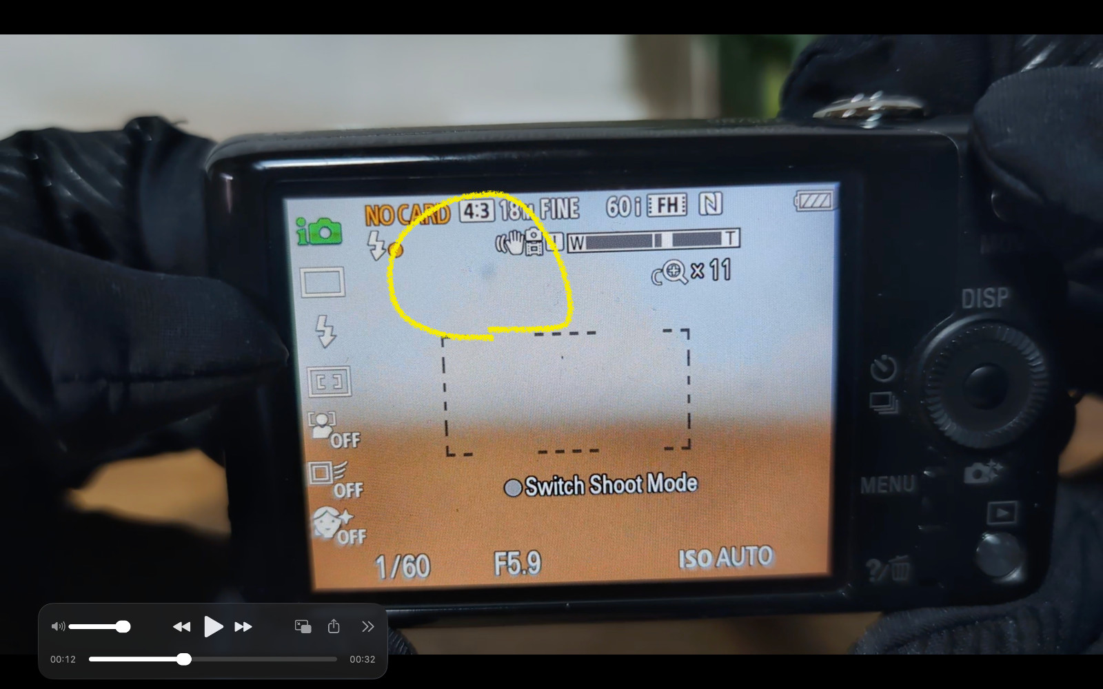 LCD has dark spot SONY Cybershot DSC-WX220 18.2MP 10x Digital Camera English ok