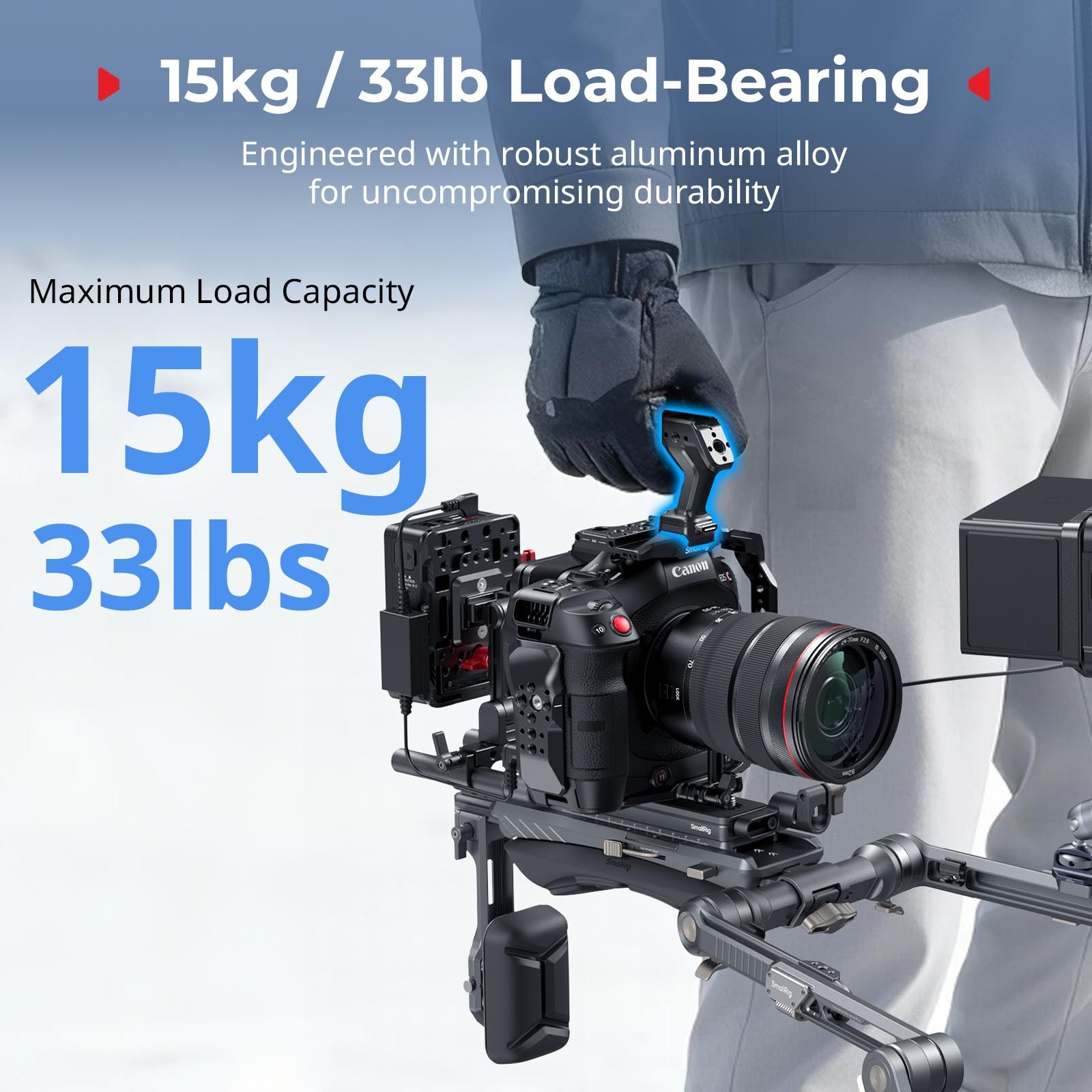 SmallRig Quick Release Top Handle for ARRI with 1/4″-20 Screw 15kg Max Load