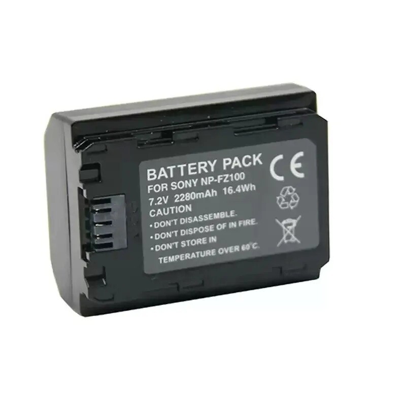 2280mAh NP-FZ100 Battery for Sony A9 II A7R IV A7R III A7 III ILCE-9 IL CE-7RM3
