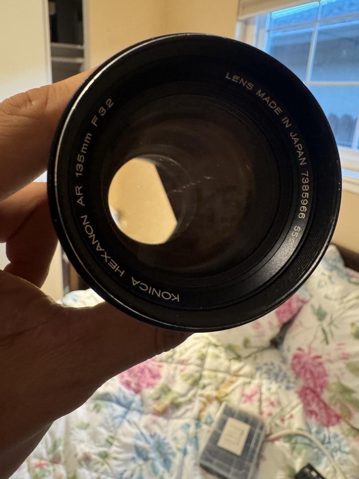 Konica Hexanon AR 135mm f/3.2 Telephoto Manual Focus Lens Konica AR Mount 55mm