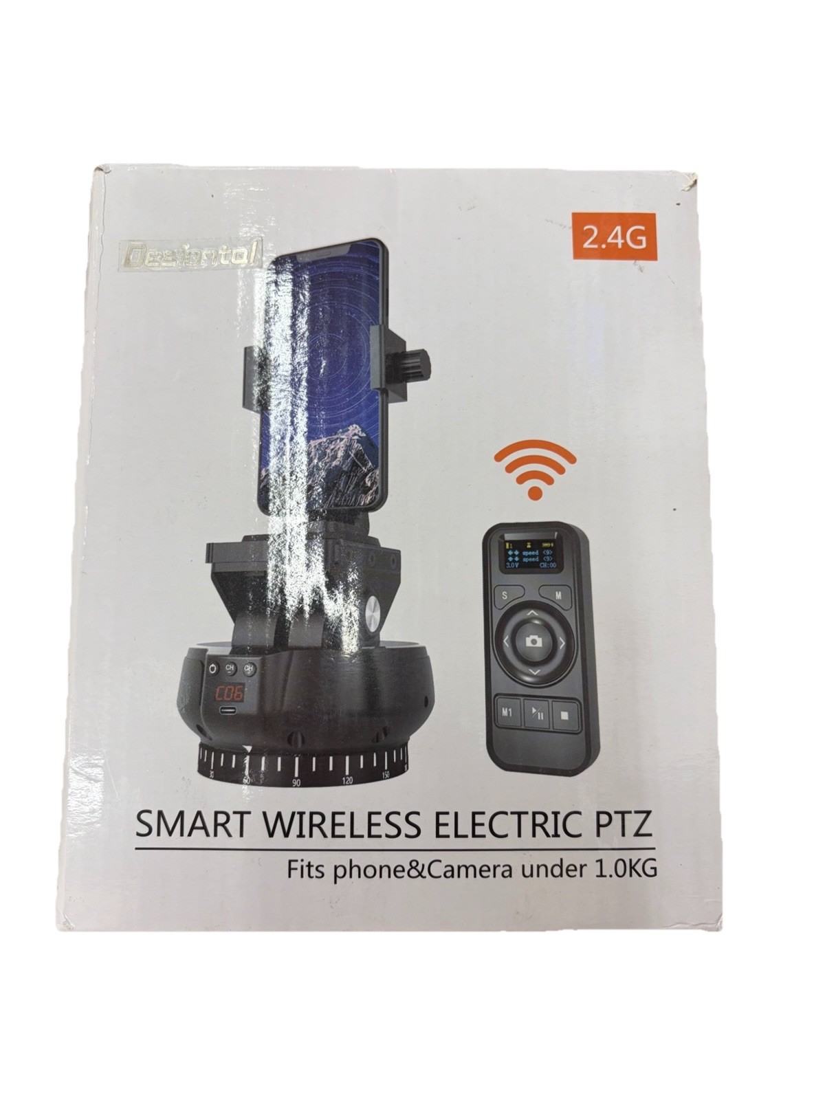 Wireless Remote Pan Tilt Head PTZ 2.4G Camera Phone Mount Tripod YT-1200