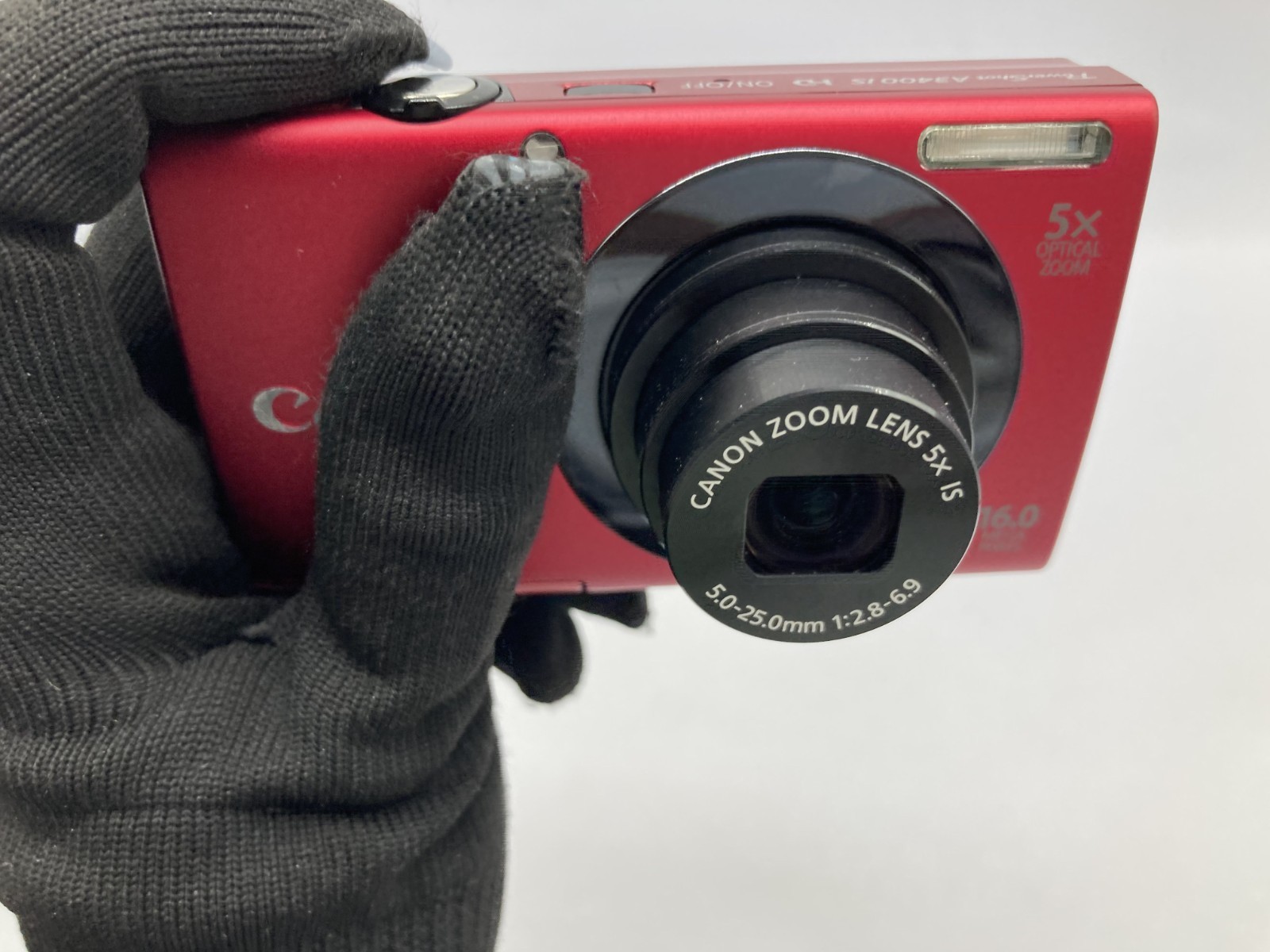 N MINT Canon PowerShot A3400 IS 16.0MP Digital Camera red 2007