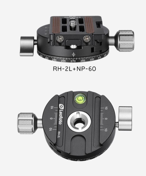 Leofoto RH-2L 60mm (2.36in) Clamp Panning Knob-Control for Camera Tripods