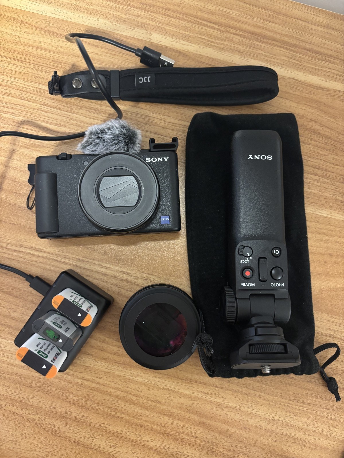 Sony ZV1 Digital Camera – Black Bundle With 64GB SD Card, Tripod, Batteries, etc
