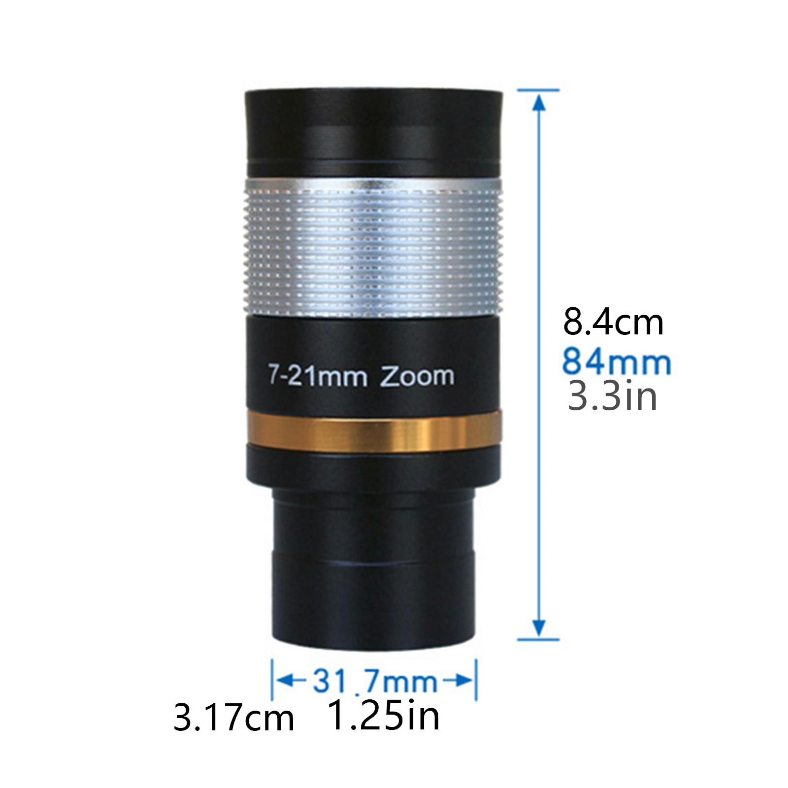 1pc 1.25″ 31.7mm 8-24mm Astronomical Telescope Zoom Eyepiece Fully Multi-coated