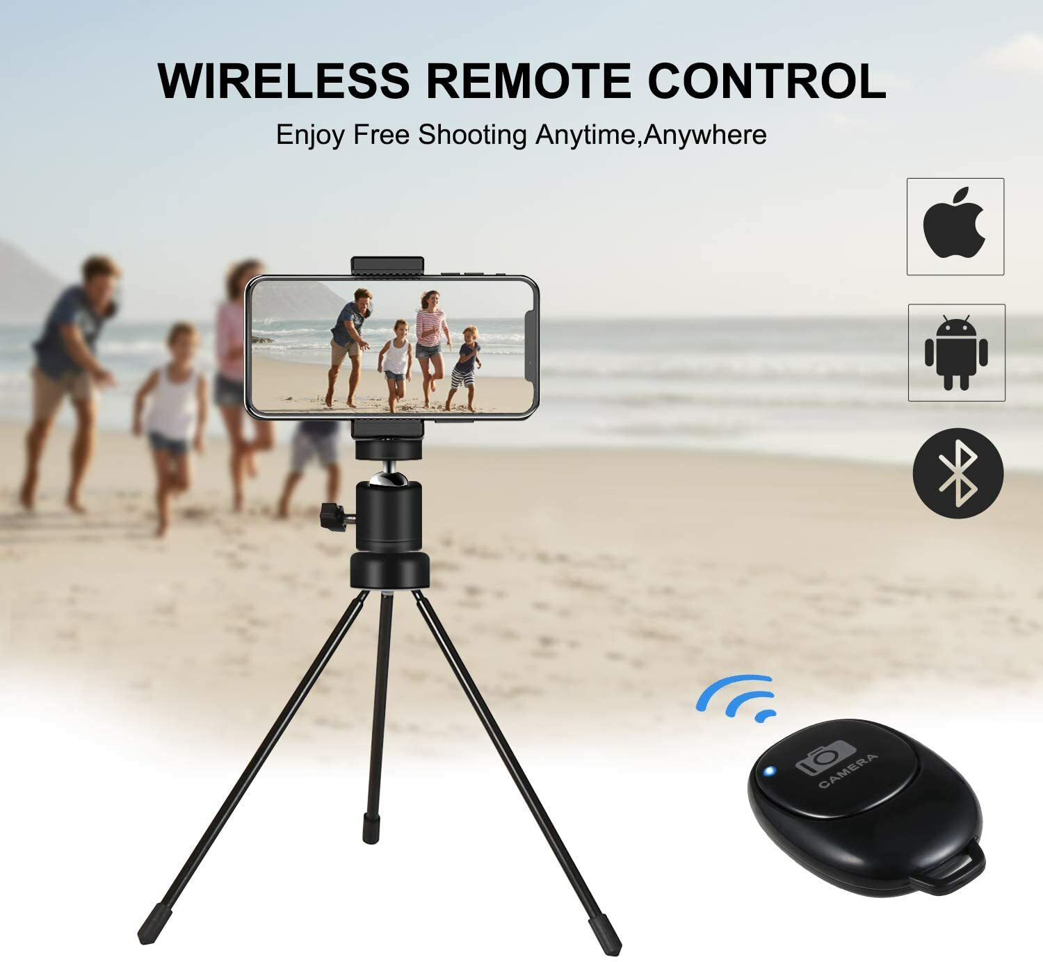 8″ Selfie Ring Light, Mini Ring Light with Tripod Stand and Phone Holder