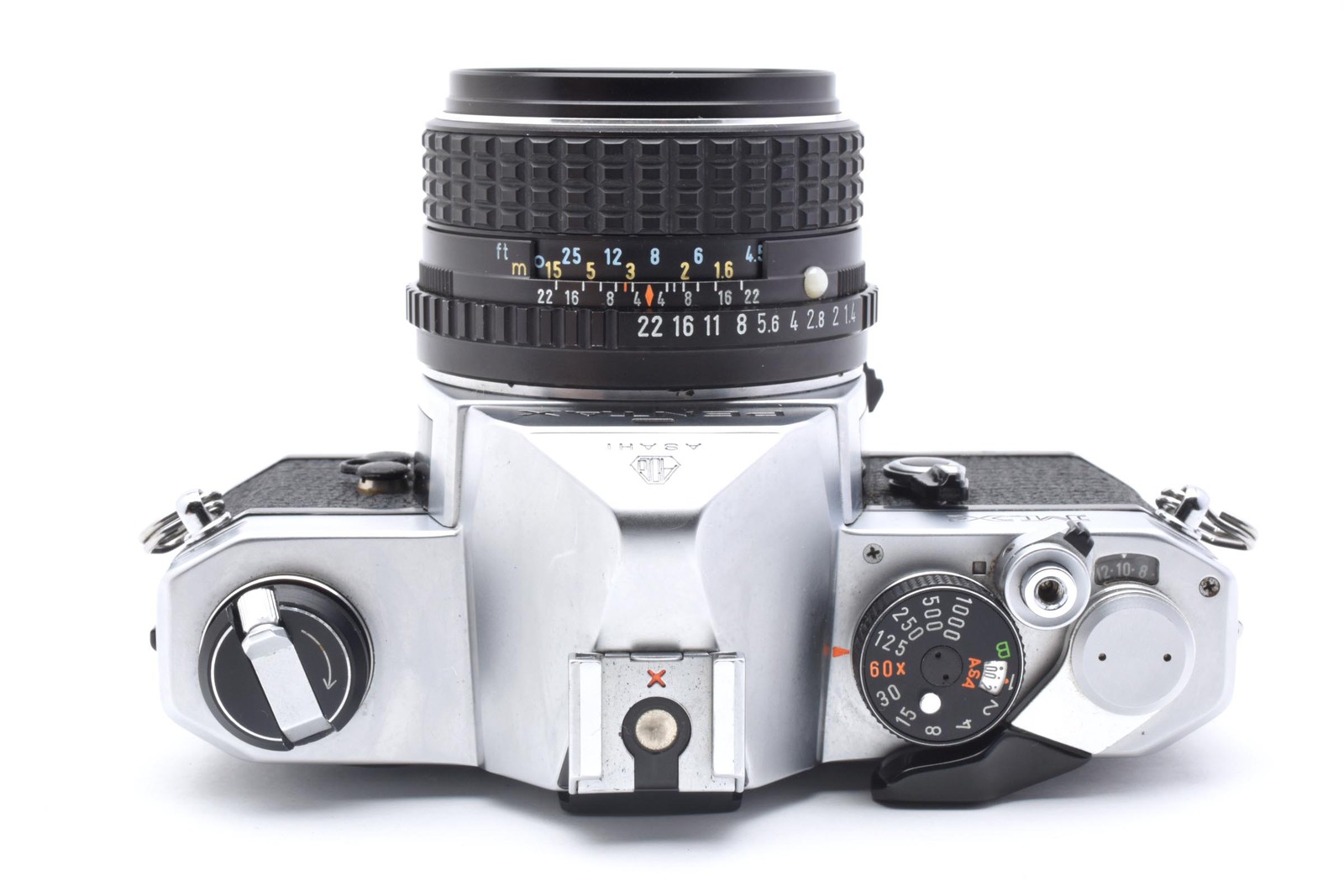 Pentax MX Silver 35mm SLR Film Camera PENTAX-M 50mm f/1.4 MF Prime Lens JAPAN