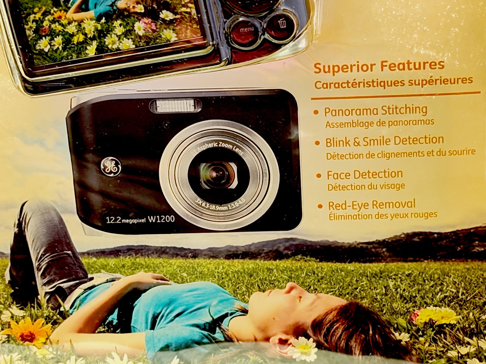 GE W1200 Digital Camera Sealed 12.2MP 3X Zoom NIB New Old Stock