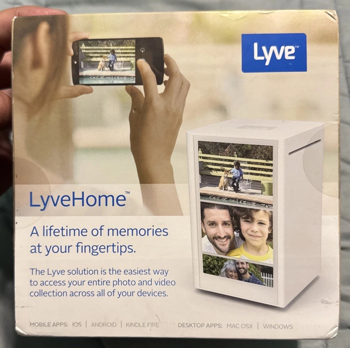 LyveHome BPH01 Photo & Video Storage Media Hub Touchscreen New Sealed 2tb