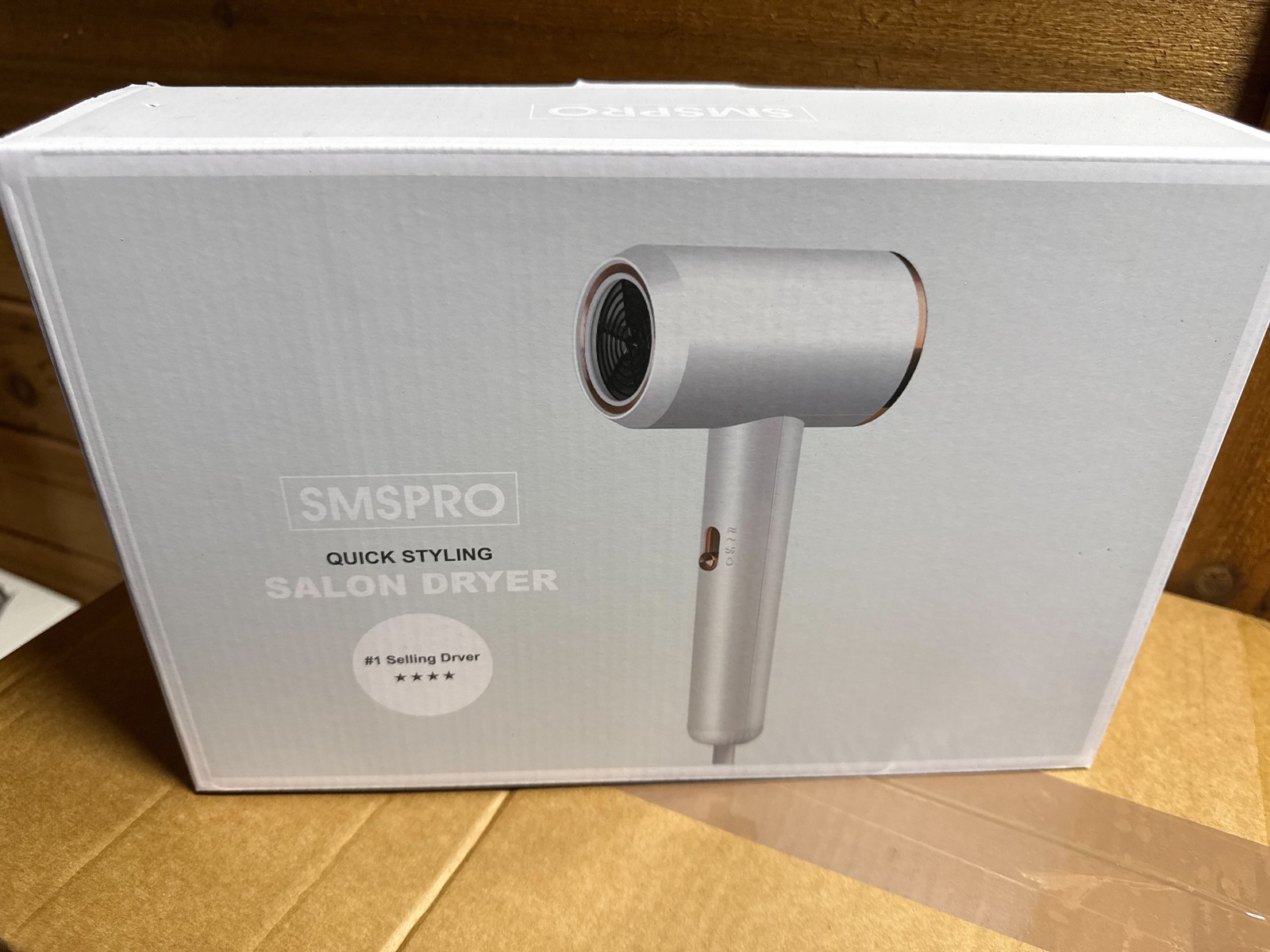 SMSPRO Quick Styling Salon Hair Dryer High Speed Ionic Rose Gold New In Box