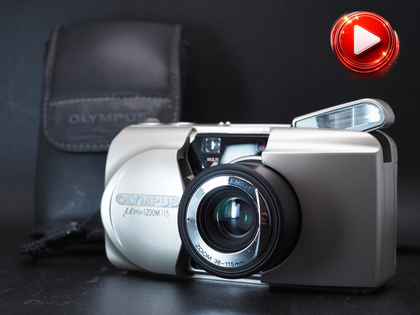 [US 1-Yr Warranty] Olympus µ mju zoom 115 35mm Film Camera JAPAN J389