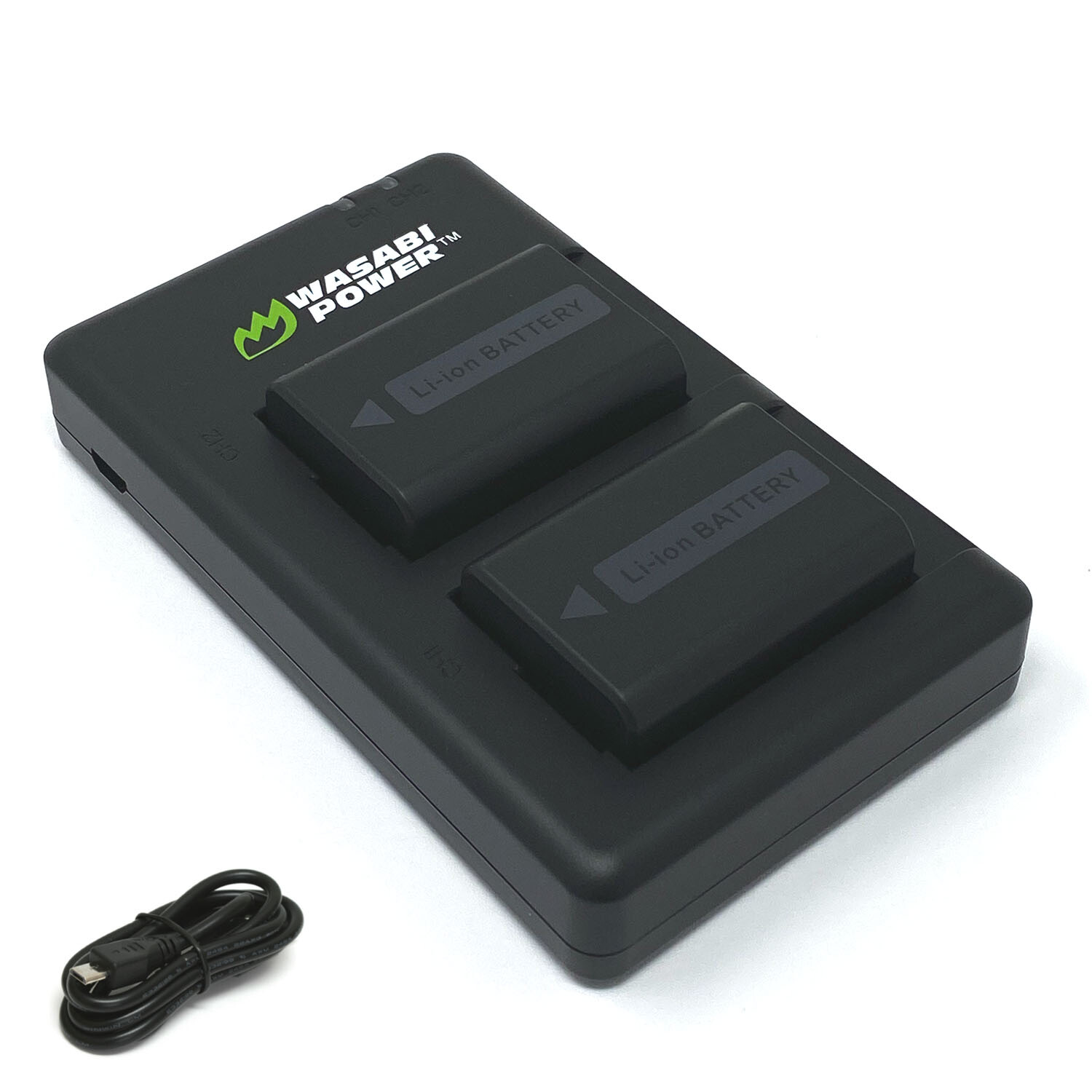 Wasabi Power Battery (2-Pack) and Micro USB Dual Charger for Sony NP-FW50
