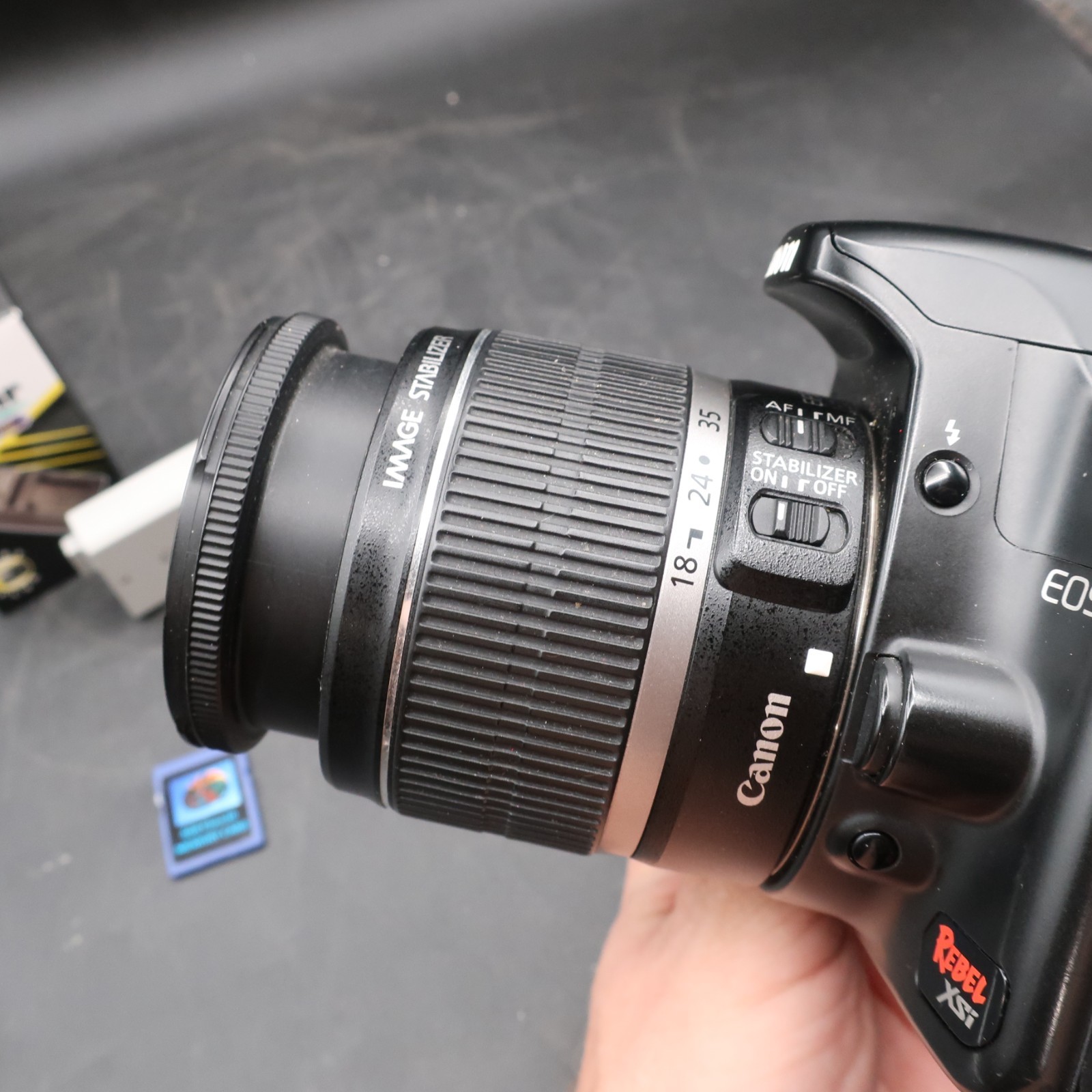 CANON EOS REBEL XSI DIGITAL CAMERA WORKING BUNDLE EFS 18-55 LENS 12.2 MEGAPIXELS