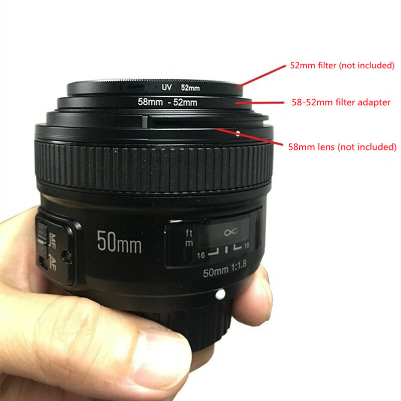 18 Pcs Filter Ring Adapter Set Lens Metal Stepping Rings Step Up Down Lenses