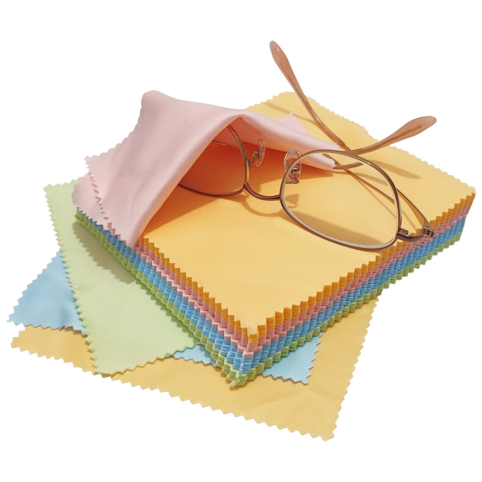 100pc Microfiber Phone Screen Camera Lens Glasses Cleaning Cloth Square CleanerS