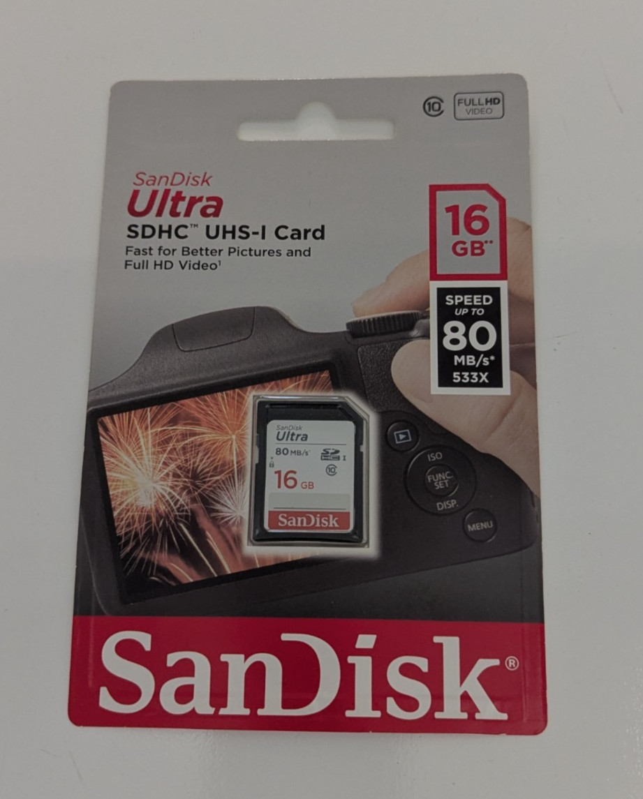 Sandisk Ultra 16GB SD cards for Camera Trail Camera Computers