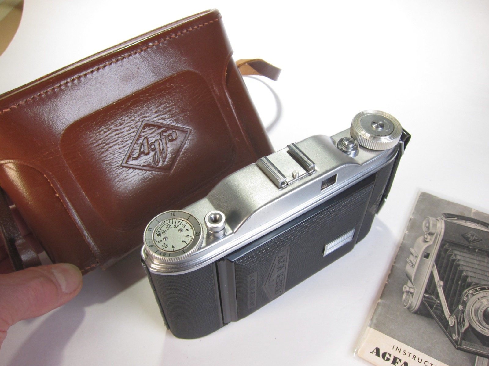 Agfa Record l Folding Camera with Case, Beautiful!