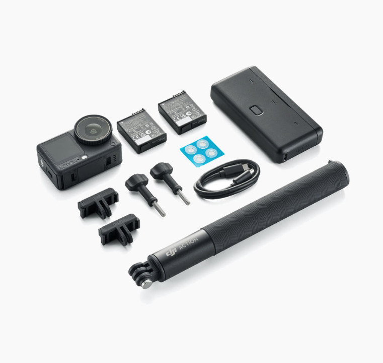 Used DJI Osmo Action 6 Enhanced Combo 2 Batts 1/1.1 Sensor 4K120 20M 50GB