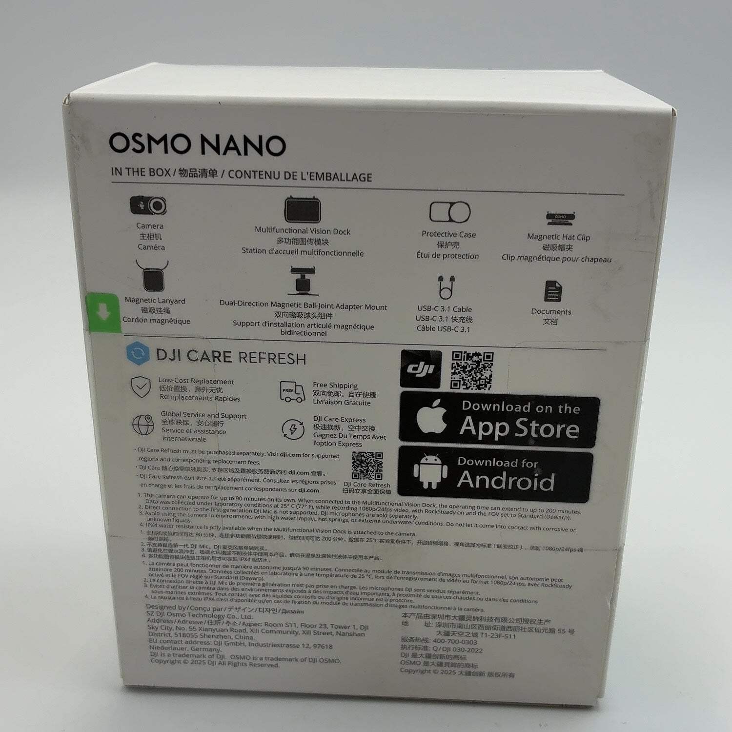 New DJI Osmo Nano Standard Combo ON001 35MP Modular POV Camera