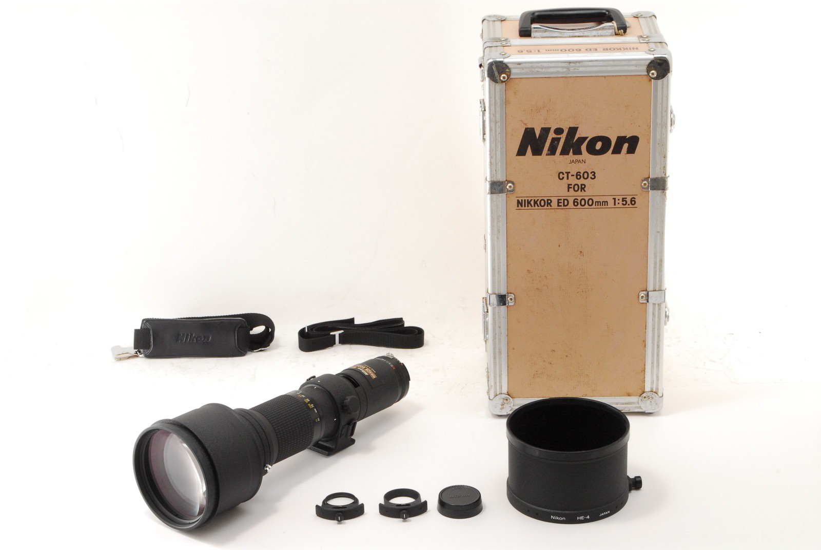 [Exc+4 in Trunk] Nikon Ai-s Nikkor 600mm f5.6 ED IF MF Telephoto Lens From JAPAN