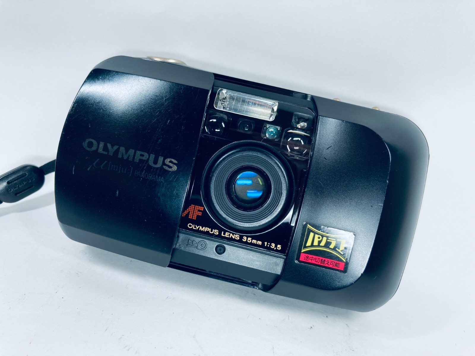 [NEAR MINT] Olympus μ mju Panorama black Point & Shoot Film Camera JAPAN