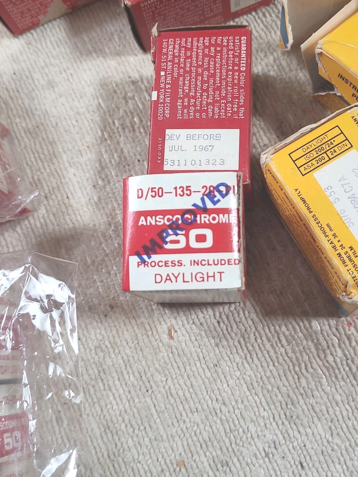 Vintage Mixed Lot OF 31 Ansco Anscochrome & Kodak Film Expired Color & B/W 1960s