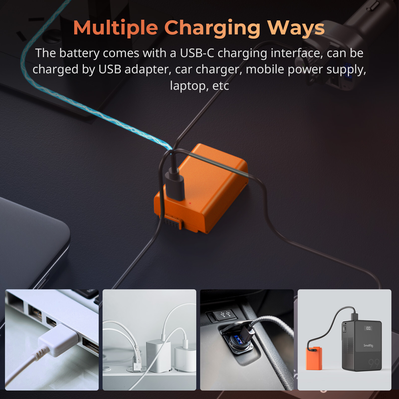 SmallRig 1250mAh USB-C Battery for EN-EL25 for Nikon Z30/Z50/Z fc Camera