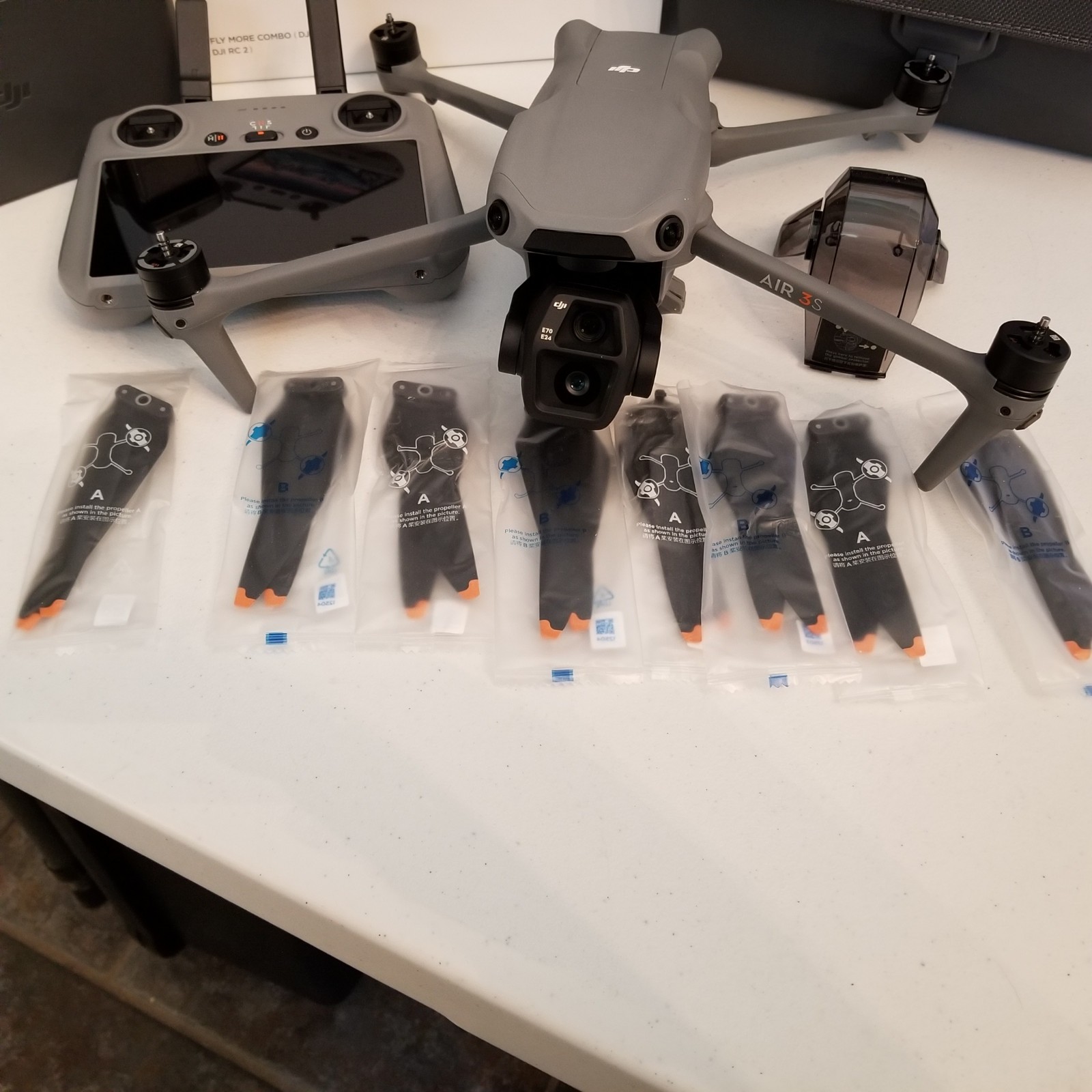 *NEW* DJI Air 3S RC 2 RM + 3 Batteries + more see description