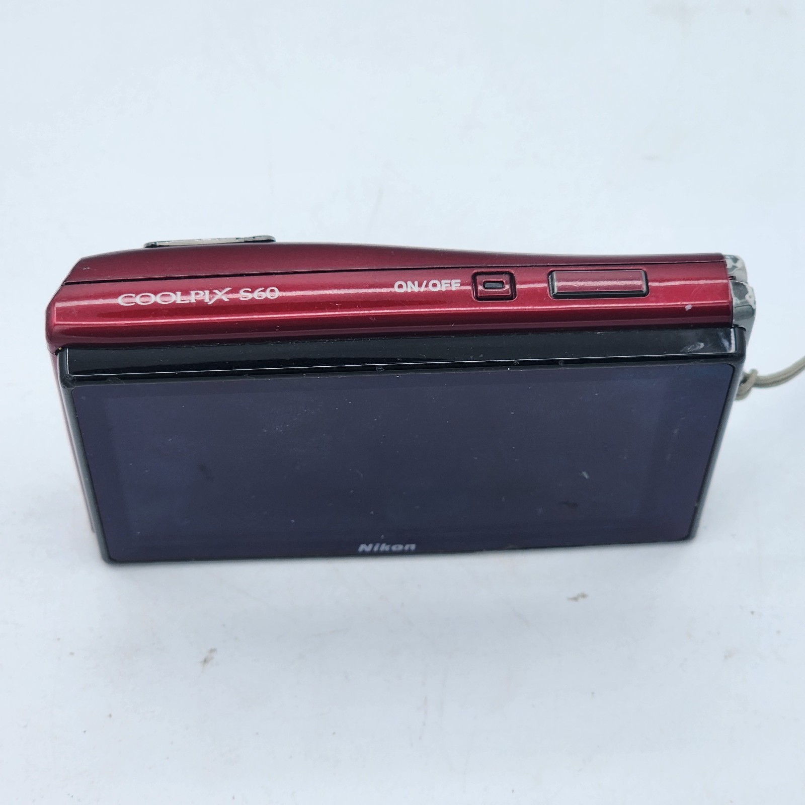 Nikon COOLPIX S60 10.0MP Digital Camera – Crimson Red (Parts – See Condition)