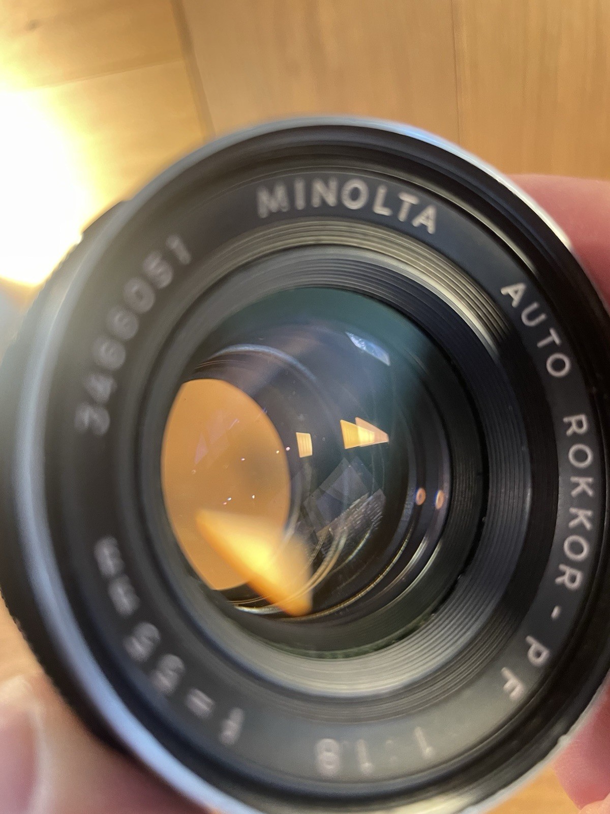 *2 Lens Set : Near Mint* Minolta Auto Rokkor 55mm F/1.8 & 35mm F/2.8 From Japan