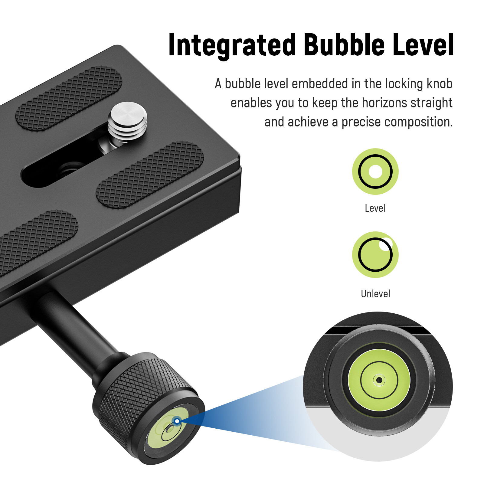 NEEWER 120mm QR Plate&Clamp Adapter Set for Arca Swiss Tripod Monopod Ball Head