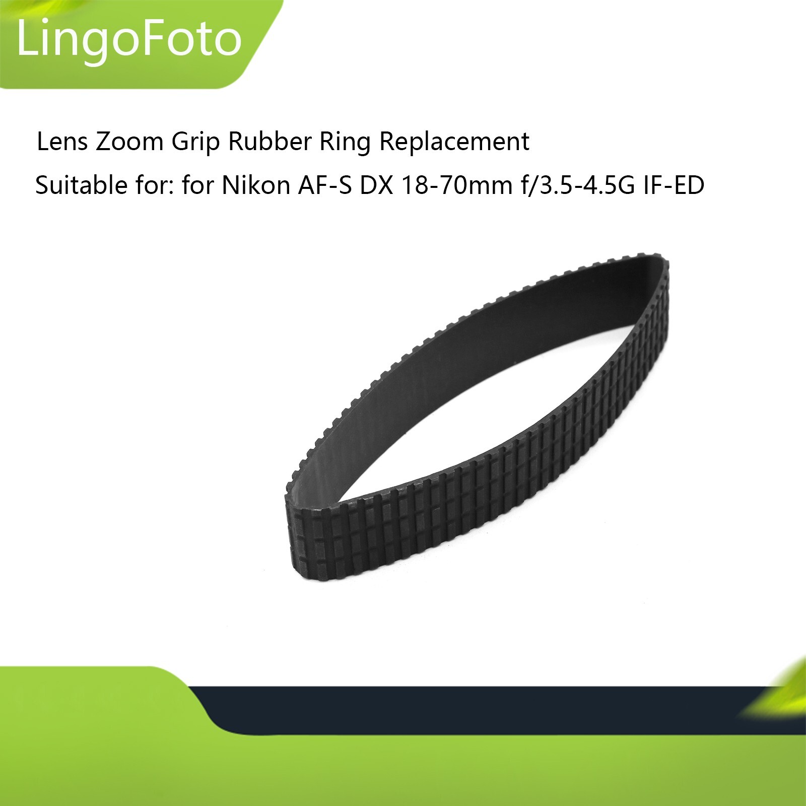 Lens Zoom Grip Rubber Ring for Nikon AF-S DX 18-70mm f/3.5-4.5G IF-ED Lens