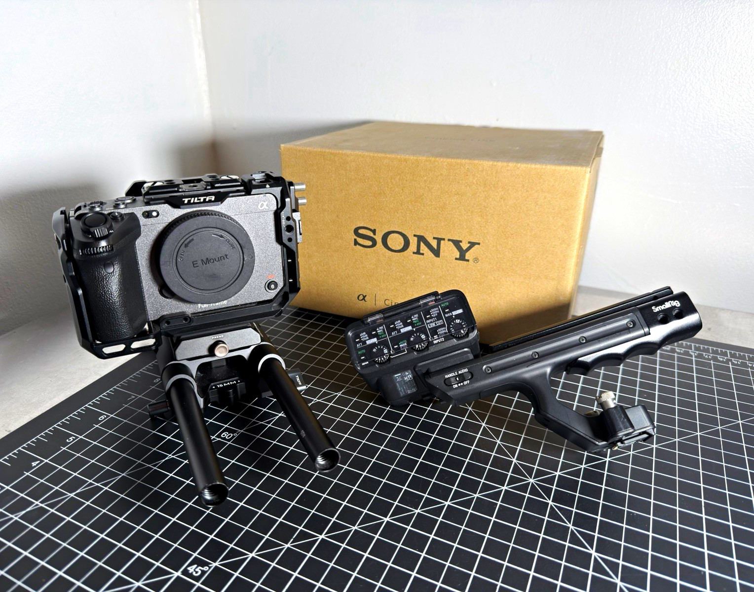 Sony Cinema Line FX3 Mirrorless Camera Body Tilta Cage + 2 ProGrade 160GB