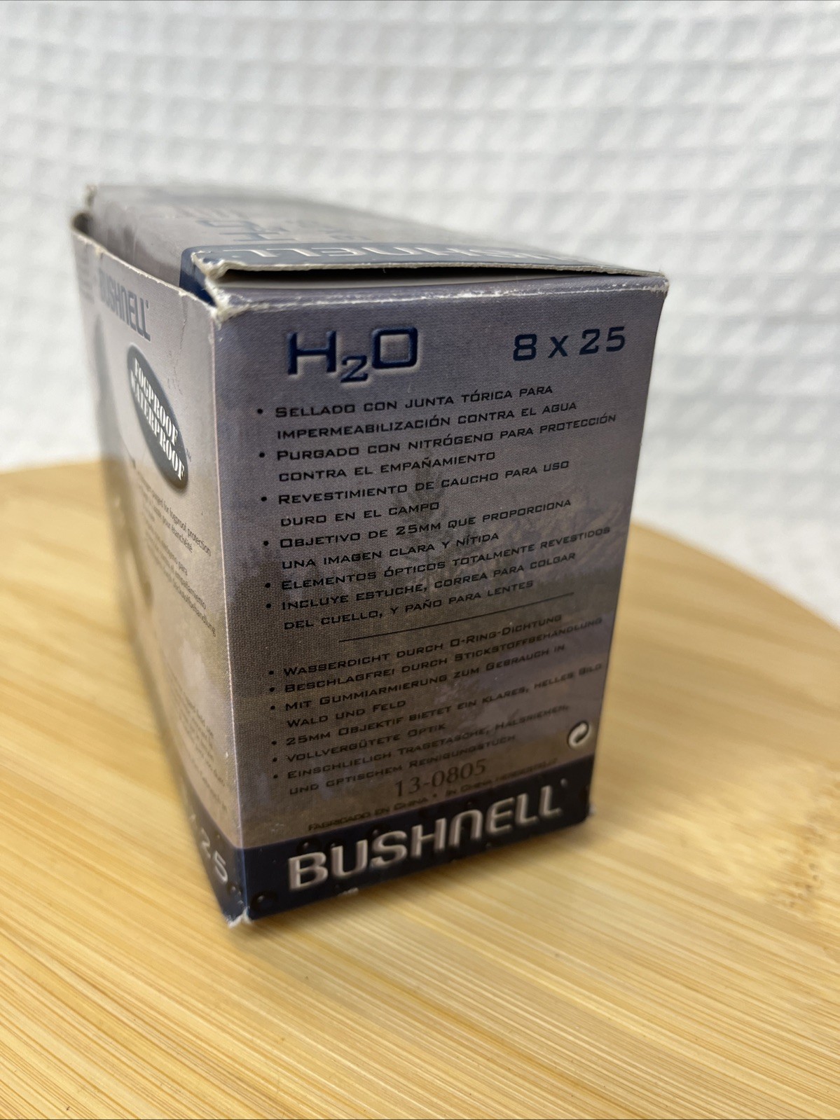 Bushnell H2O Series Compact Binoculars 8×25 Model H2O Waterproof Black with Case
