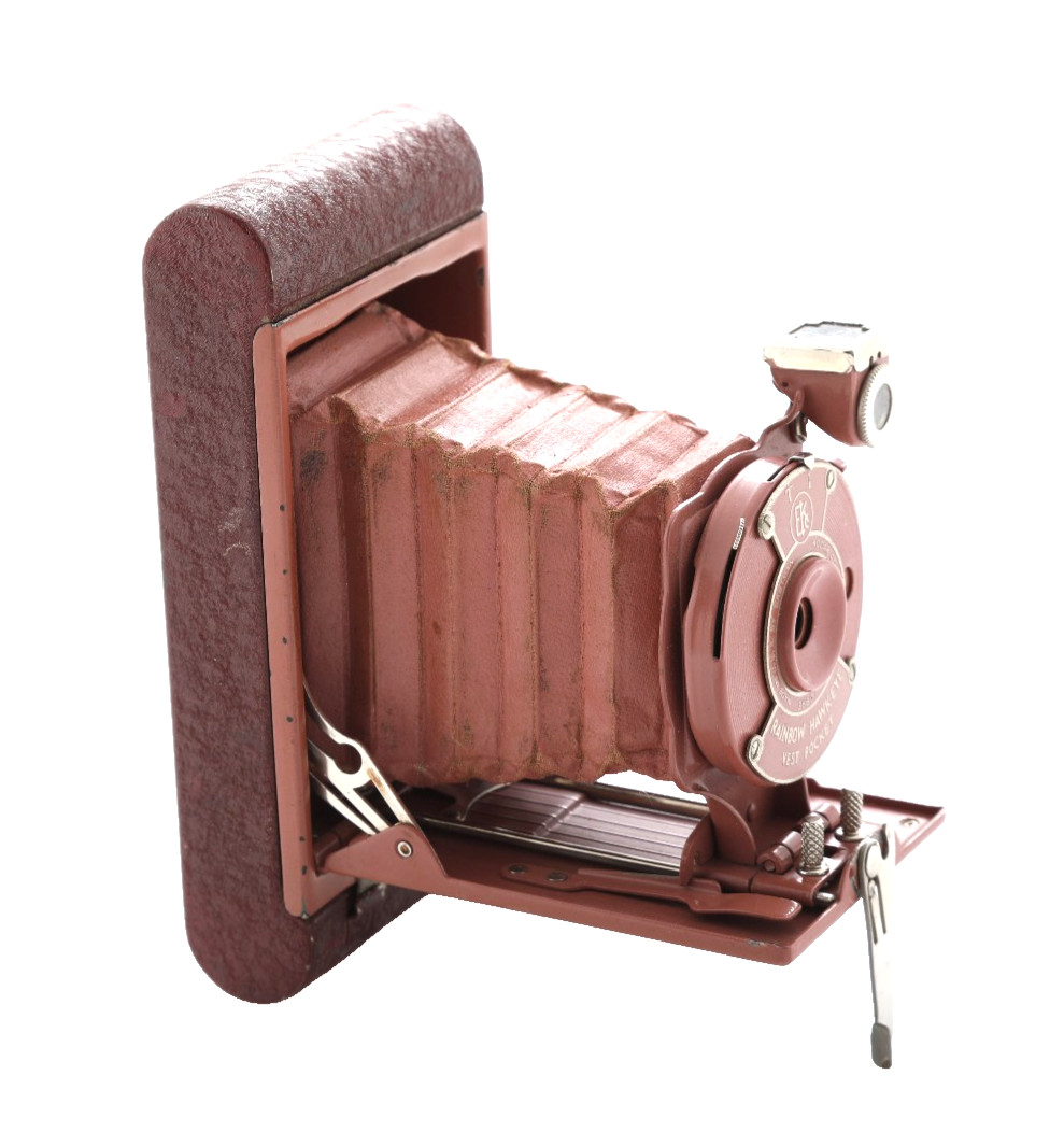 Kodak Rainbow Hawkeye Vest Pocket Pink Folding Camera