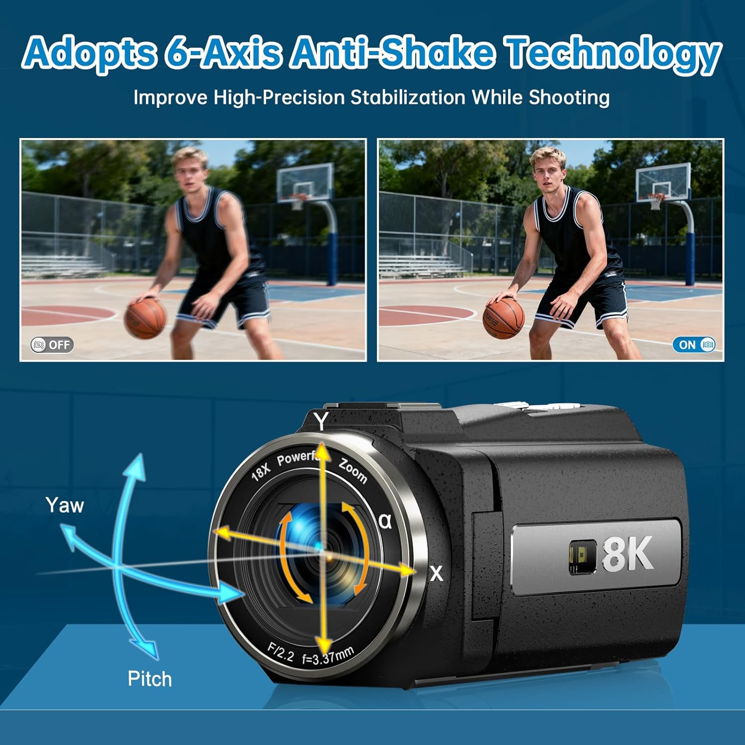 8K Video Camera Camcorder 2025 Latest 88MP Ultra HD Video Cameras Wifi Vlogging