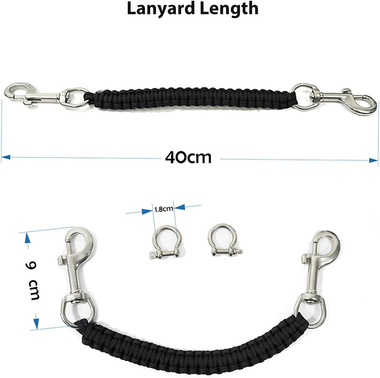 N+A underwater camera housing carry lanyard Military Grade Parachute Rope Waterp