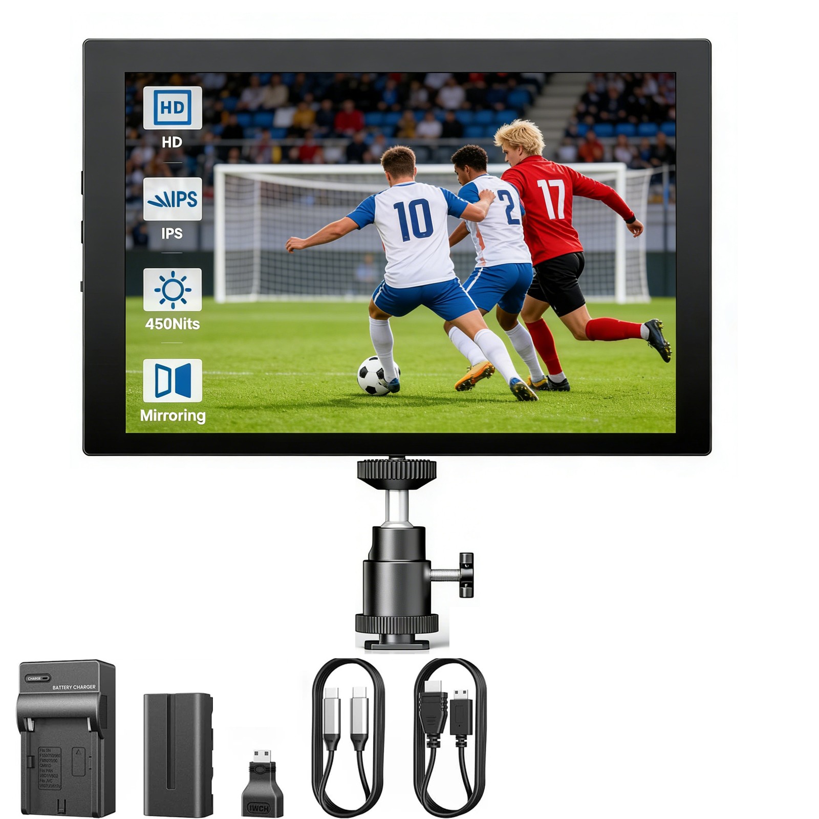 Eyoyo 7 in Built in Battery Camera Field DSLR Monitor HDMI Video Mirroring Scree