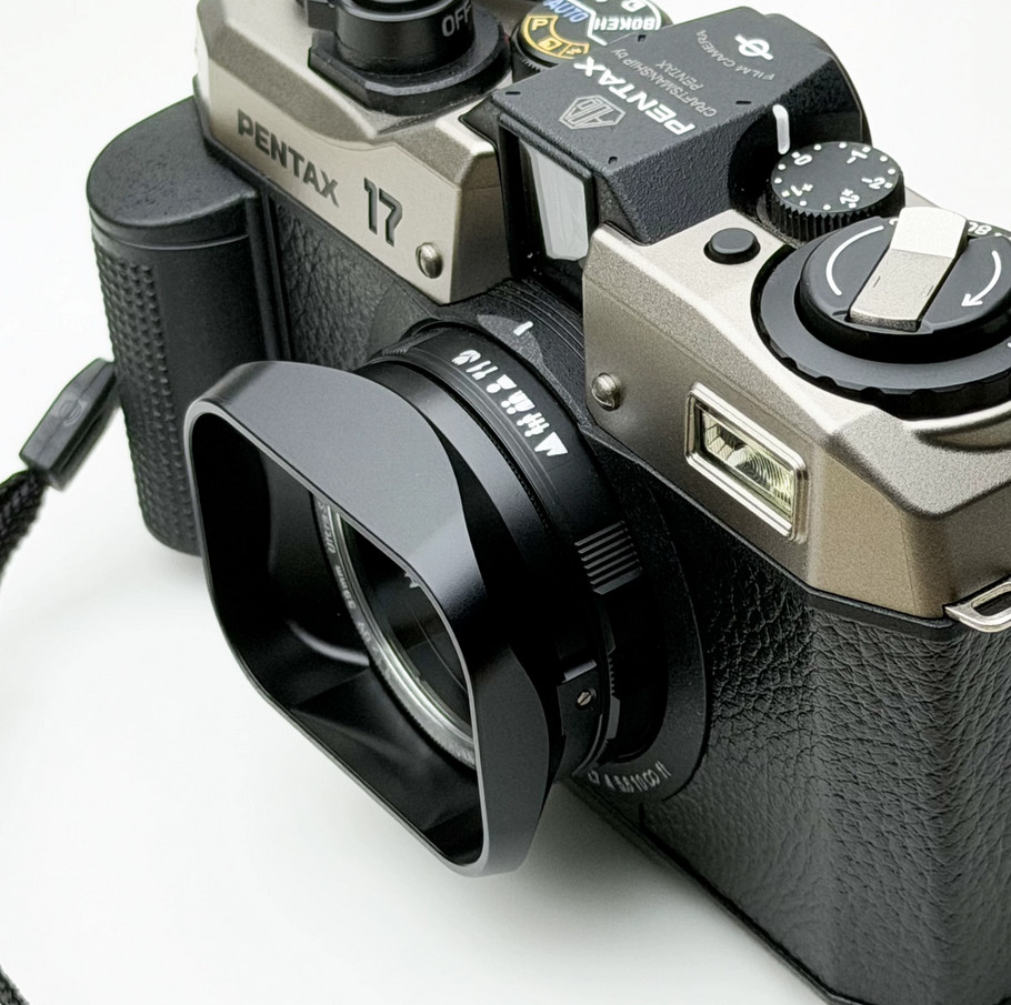 Metal Aluminum Alloy Lens Hood For Pentax 17 Film Camera Lens